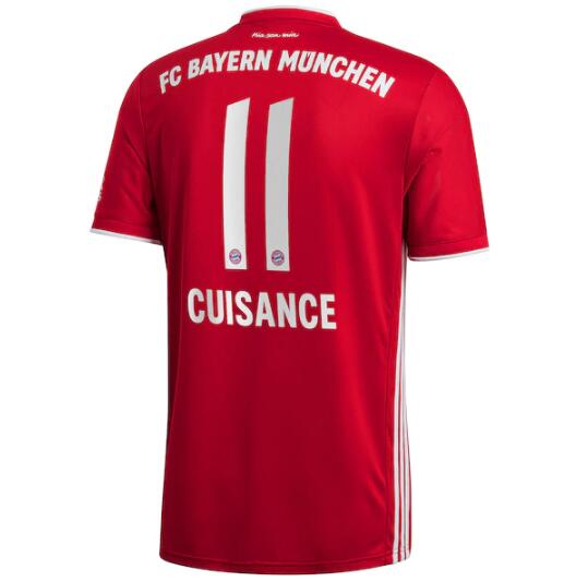 Bayern Munich Home Kit Soccer Jersey Cuisance 11 2020/21